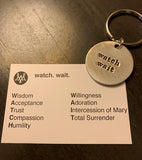 Watch Wait Circle Keychain