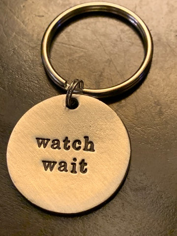 Watch Wait Circle Keychain